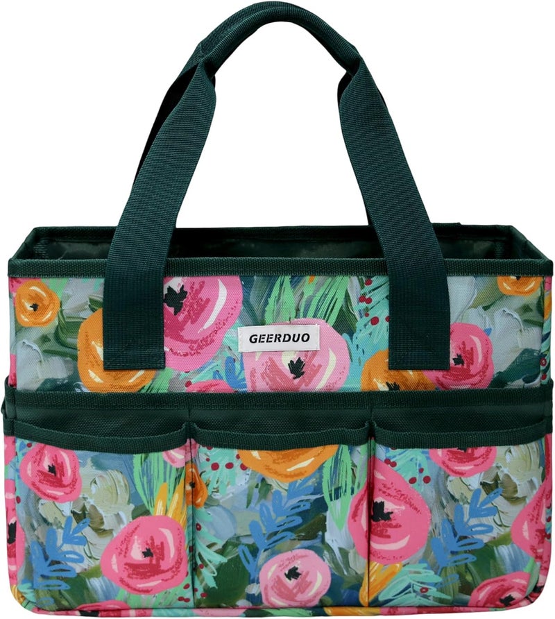 JLDTOP Store Craft Organizer Tote Bag Art Caddy with Multi-Pockets for Office Supplies Scrapbooking Sewing Storage - Image 3